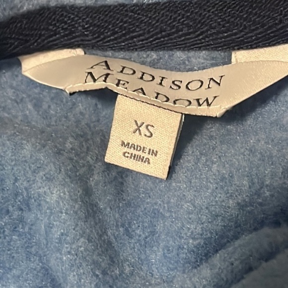 Addison Meadow cardigan pockets soft long sleeve hooded pajama Sz XS - Picture 3 of 9